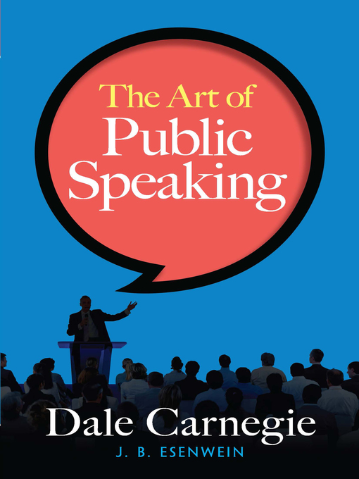 Book jacket for The art of public speaking